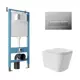 Комплект инсталляция с унитазом Aqueduto AQDS203Т цвет белый