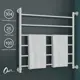 Полотенцесушитель водяной лестница Onix Classic white 80x80 см боковая правая подводка нержавеющая сталь цвет белый