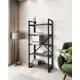Стеллаж с полками Лофт A1 home 5 полок 68x150x34 см металл цвет дуб ниагара