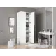 Шкаф распашной Мебельная компания е1 500041 81x220x52.5 см ЛДСП цвет белый снег