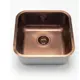 Мойка для кухни Grandex Aqua Select 44 PVD 44.5x44.5см глубина чаши 18.50см с сифоном нержавеющая сталь цвет медь