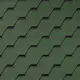 Гибкая черепица Quiet Tile Shadow 3м² цвет нефрит