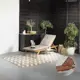 Шезлонг с подушкой Beige 195 x 71 x 80 см дерево/дерево коричневый