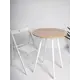 Стол круглый Stol107-60-2-dubwood-white 60x60 см ЛДСП цвет белый