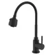 Смеситель для кухни Wasser zimmer ZM-7728-2H-75017 см гибкий излив цвет черный