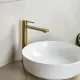 Смеситель для раковины в ванную AVS Elegant высокий брашированное золото