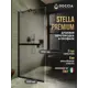 Душевая перегородка Doccia GLASS890/BRMTHOLD/6BLACK 89x195см черный профиль