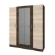 Шкаф распашной Клик мебель 160x190x46.6 см ЛДСП цвет дуб сонома