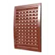 Решётка вентиляционная наружная регулируемая ERA Street Line 180x250(h) ASA пластик цвет терракотовый