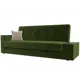Диван Лига диванов Лига-020 224x90x84 см вельвет цвет зеленый