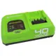 Зарядное устройство Greenworks G40UC5 в комплекте с перчатками