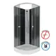Душевая кабина Niagara Eco NG-4501-14BK 1/4 Круга низкий поддон 90x90см