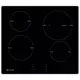Электрическая варочная панель De luxe 595204.03эвс-001 59 см 4 конфорки цвет черный