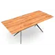 Кухонный стол прямоугольный Hesby Serene cadence 160x160 см МДФ цвет дерево, черный