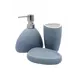 Набор аксессуаров для ванной комнаты Bath Plus Azzurro SET3: дозатор для жидкого мыла, мыльница, стакан для зубных щеток