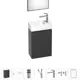 Тумба с раковиной подвесная Wellsee WC Area 20216902R для ванной