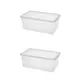 Коробка Econova Кристалл 33x19x12 см полипропилен цвет бесцветный 2 шт.