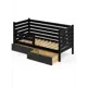 Кровать Solarius Det-spin80-160onix-2yash 90 x 101 x 170 см сосна цвет черный
