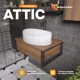 Тумба под раковину MODULEASY 60x48 см ATTIC подвесная цвет орех Ц0000037855