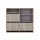 Шкаф для обуви Fabrikka 118x90x22.9 см 3 полки ЛДСП цвет бежевый