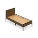 Кровать Solarius kr80loft-obiv-rs9-black-full Кровать Лофт сплошное 85 x 90 x 206 см дсп цвет коричневый/черный