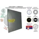 Вытяжной вентилятор Mak trade group A100MX-T + glass D100 мм 31 дБ 98 м³/ч обратный клапан цвет черный металлик