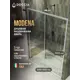 Душевая дверь Doccia GLASS150r/GL/5CHMT 150см эффект стекла прозрачный раздвижной