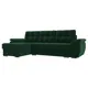 Диван Лига диванов Нэстор 264x74x147 см велюр цвет зеленый