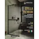 Душевая перегородка Doccia GLASS990/BRHOLD/6BLACK 99x195см черный профиль