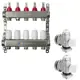 Коллекторная группа с расходомерами Ondo Kit BKGWDV05KITM 1"x3/4" евроконус 5 выходов нержавеющая сталь