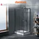 Душевой уголок Damixa Venus DX09VE-403-10080GT_7214 угол 100x79.6см черный профиль эффект стекла без покрытия