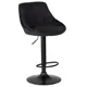 Барный стул Dobrin Logan Black LM 45.50x106.50x45 см велюр цвет черный