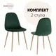 Стул Stool group Валенсия OS-001-V HLR-57 BOX2 44x87x40 см велюр цвет темно-зеленый