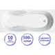 Прямоугольная ванна C-BATH CBQ005003 акрил 150x70см