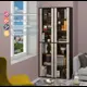 Стеллаж с полками Мэрдэс СУ(ш2в2)+4ФС 96x216x34 см нагрузка до 30 кг ЛДСП цвет венге/карамель