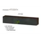 Полка Furnistyle 11715 160x30x32 см ЛДСП цвет графит, дуб коричневый табак