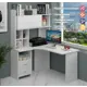 Стол Мэрдэс СКЛ-Угл130+НКЛХ-120 БЕ ЛЕВ 120x178x130 см лдсп цвет белый
