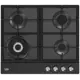 Газовая варочная панель Beko Hiag 64225 Sb 58 см 4 конфорки цвет черный