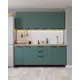 Кухонный гарнитур Дсв мебель Галактика 180x153.2x82.8 см ЛДСП цвет зеленый