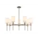Люстра на штанге Ambrella Light High Ambr_lh72373 7 ламп 28 м² цвет белый/латунь