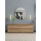 Комод Диван 24 xоста 4 ящика 161x38.5x55 см плита ДСП цвет дуб сонома