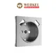 Накладка для розетки USB Werkel W1179565 цвет серебряный матовый