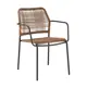 Кухонный стул Стул груп Solaia AD632068 brown+d.grey BOX2 42x80x62 см пластик цвет светло-коричневый