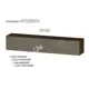 Полка Furnistyle 11717 160x30x32 см ЛДСП цвет дуб коричневый табак, латте