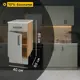 Кухонный шкаф напольный Нарбус 40x85x60 см ЛДСП цвет серый