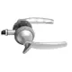 Замок с ручкой Hoppe HCS A1530 Atlanta SK/OL WC F1-2серебристый без фальца A=35-45мм backset 60мм