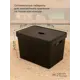 Ящик для хранения Econova 434249713 27x24.9x38 см полипропилен цвет черный