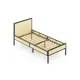 Кровать Solarius kr90loft-van-black-orto 95 x 90 x 206 см сосна цвет ванильный, черный