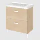 Тумба под раковину SANFLOR EASY С21404 70 напольная  с 2-мя ящиками дуб Винченца