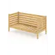 Тахта односпальная Solarius реечное основание и высокие бортики 110x101x180 см сосна без шлифовки и покрытия цвет бежевый
